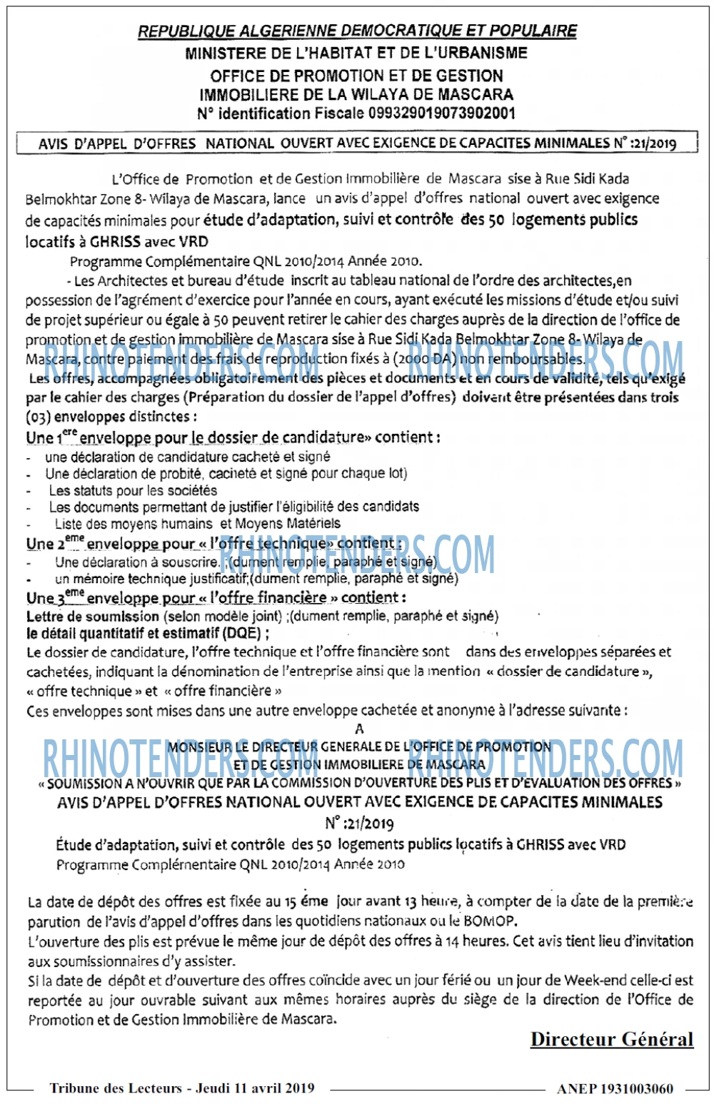TRIBUNE DES LECTEURS