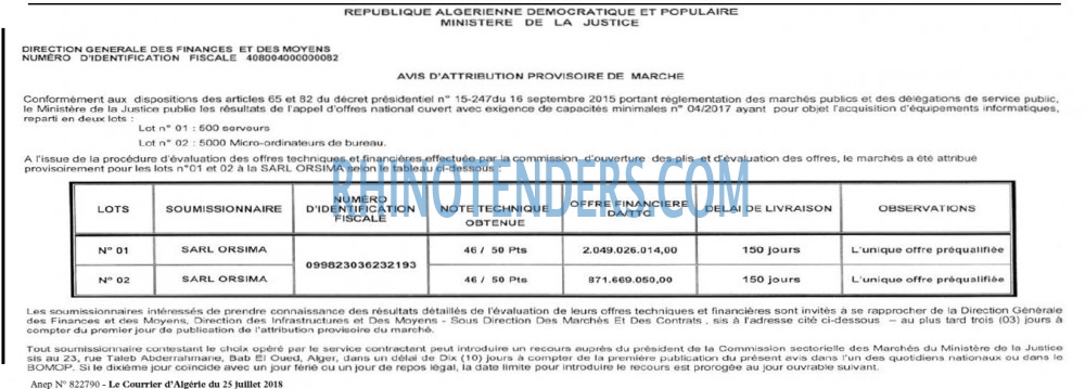 Le Courrier d'Algerie