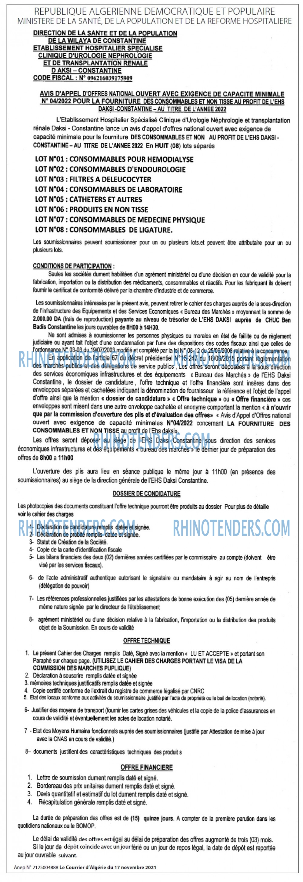 Le Courrier d'Algerie