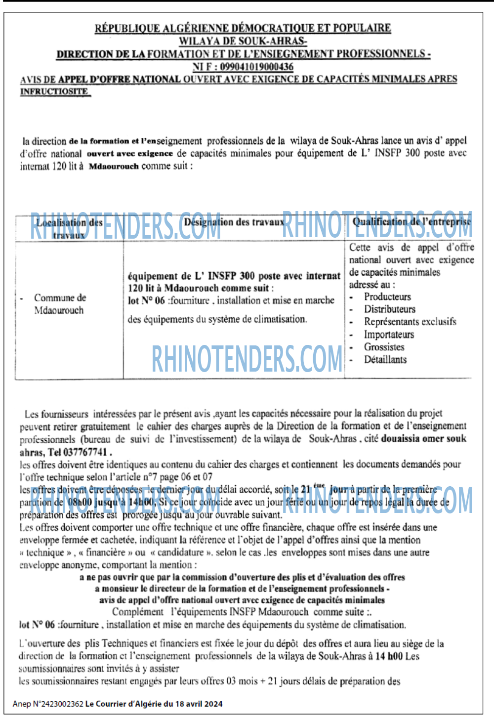 Le Courrier d'Algerie