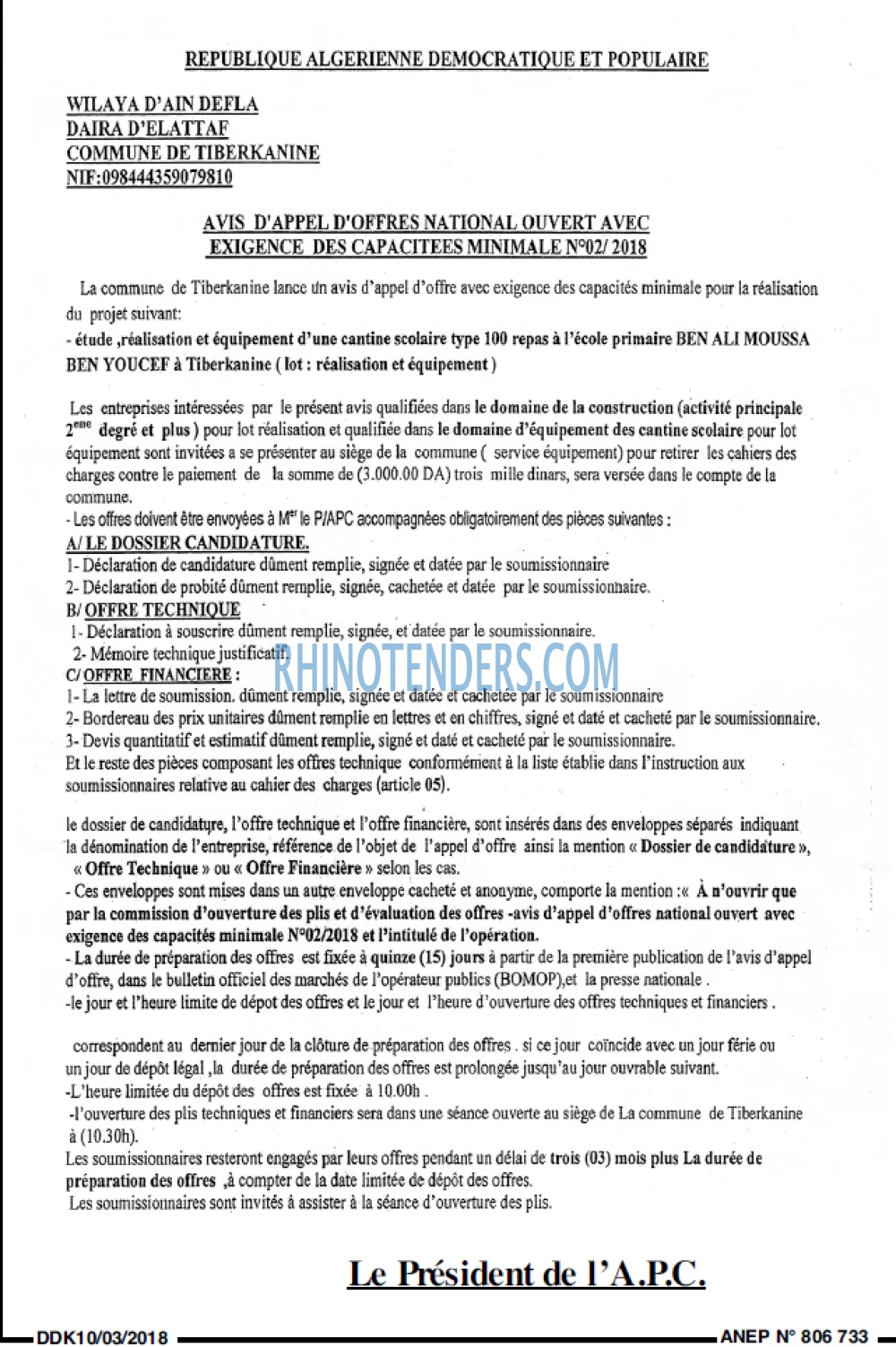 LA DEPECHE DE KABYLIE