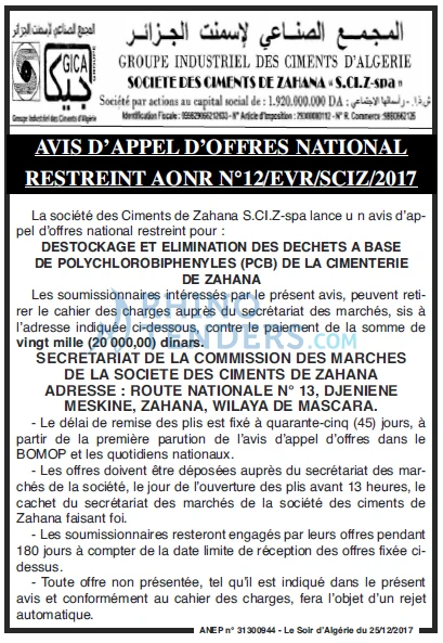 LE SOIR D'ALGERIE