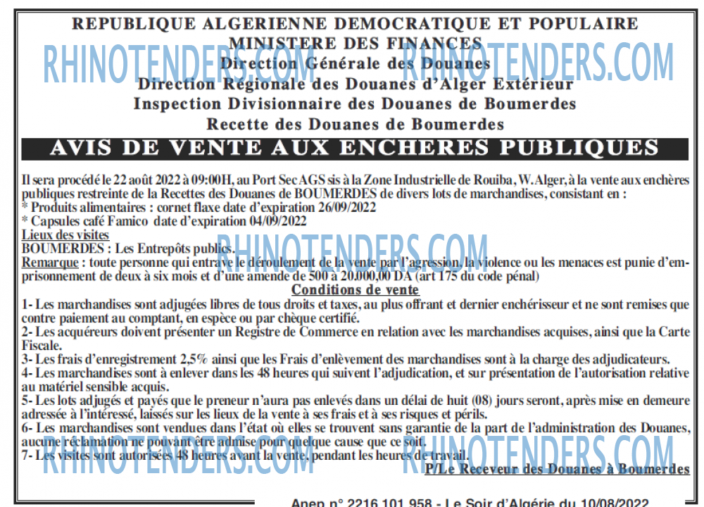 LE SOIR D'ALGERIE