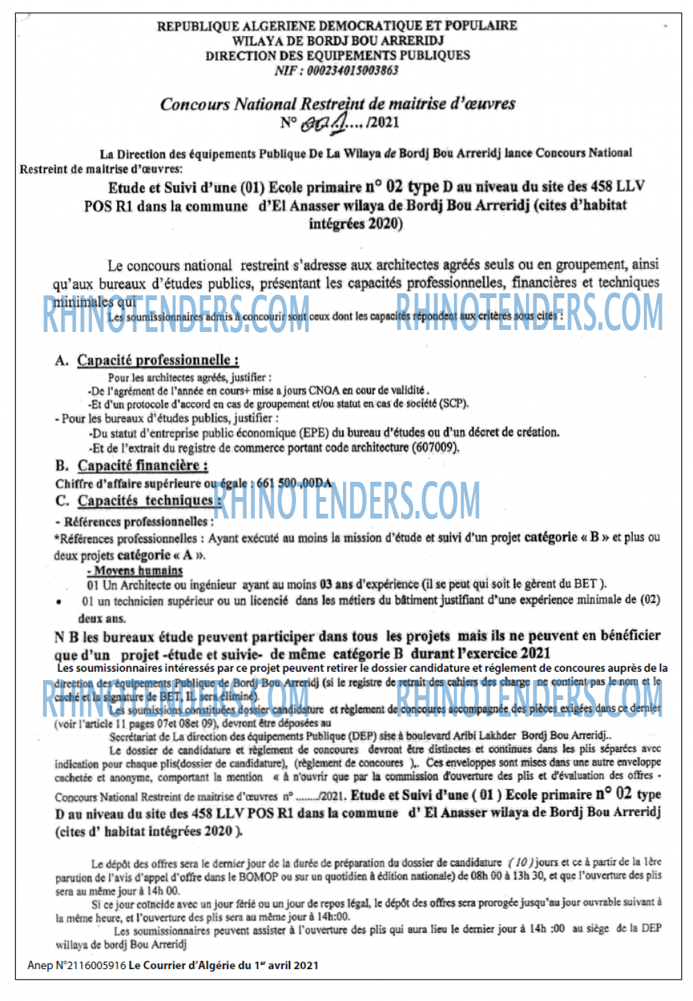 Le Courrier d'Algerie