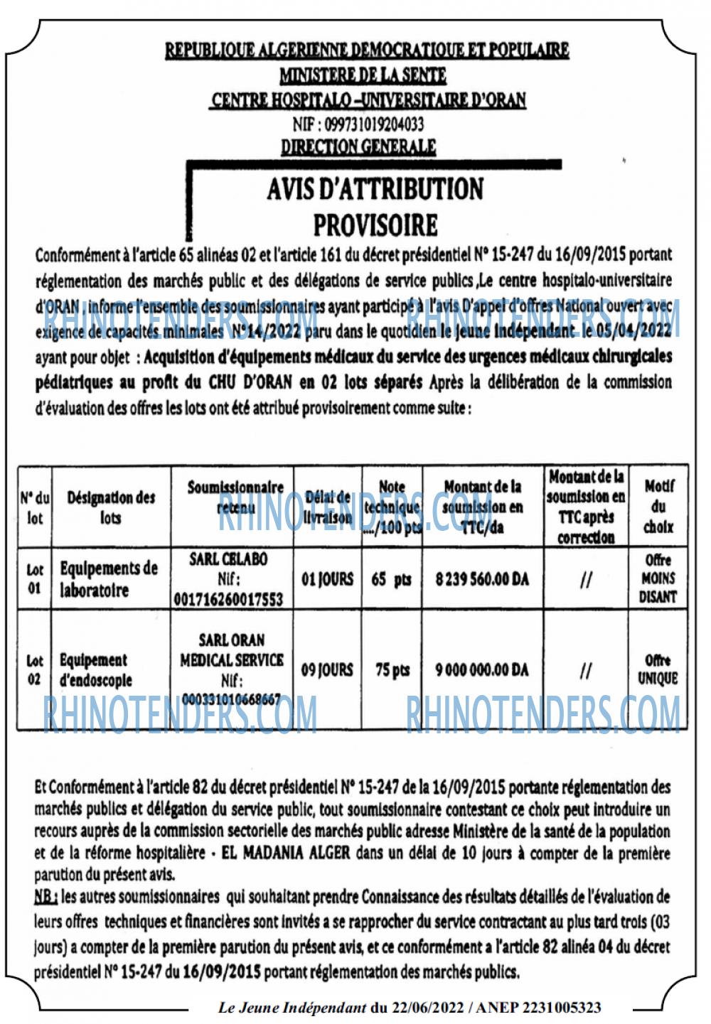 Jeune Independant