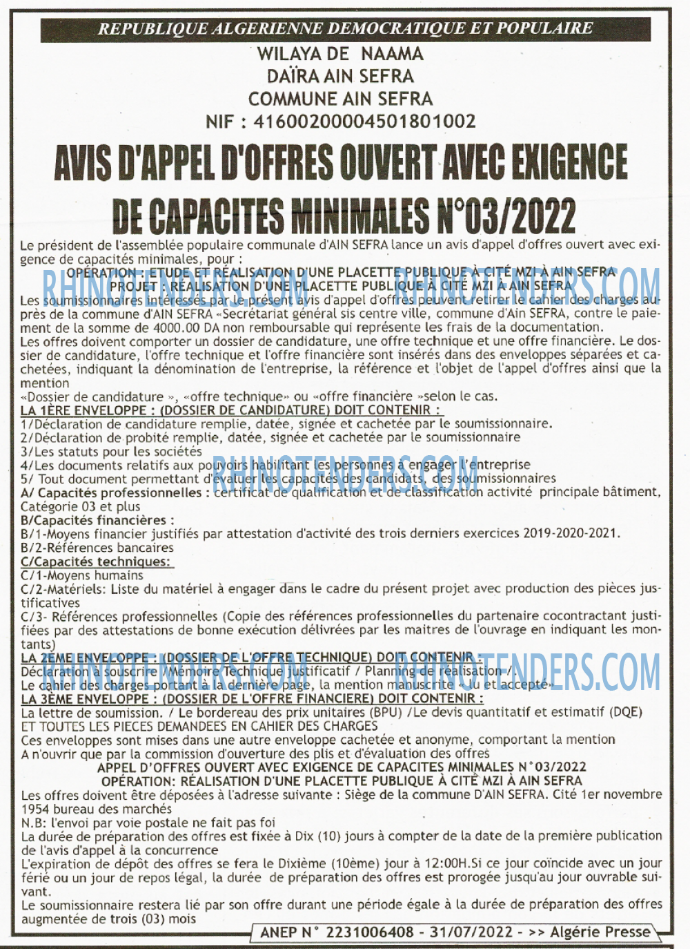 ALGERIE PRESSE