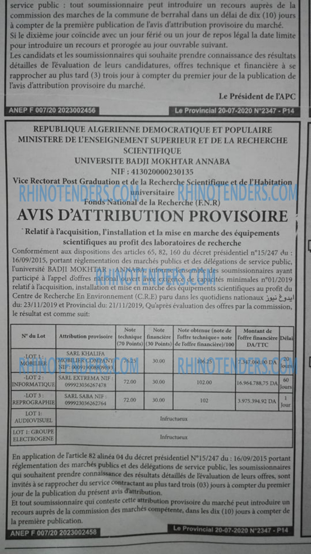 LE PROVINCIAL