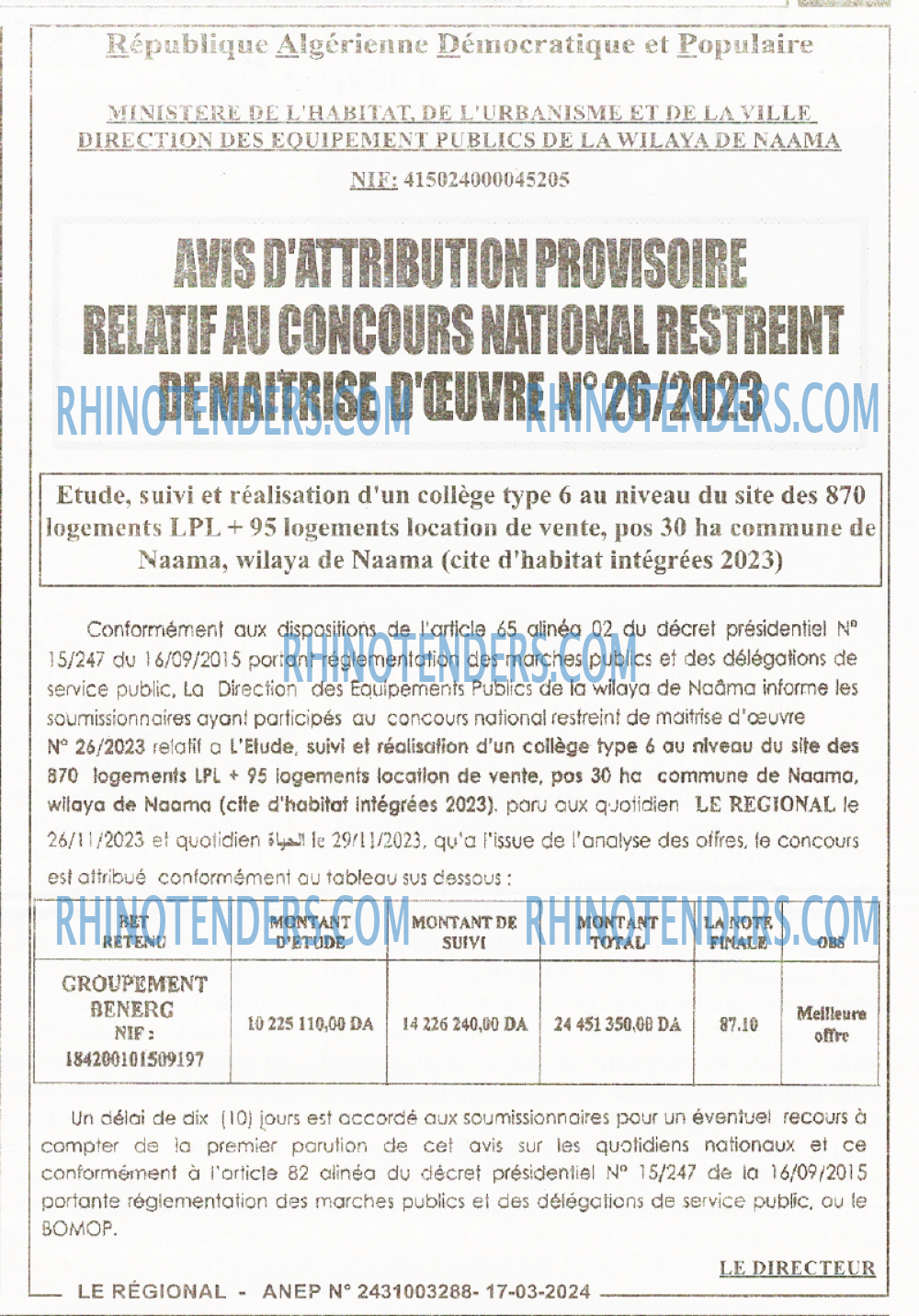 LE REGIONAL