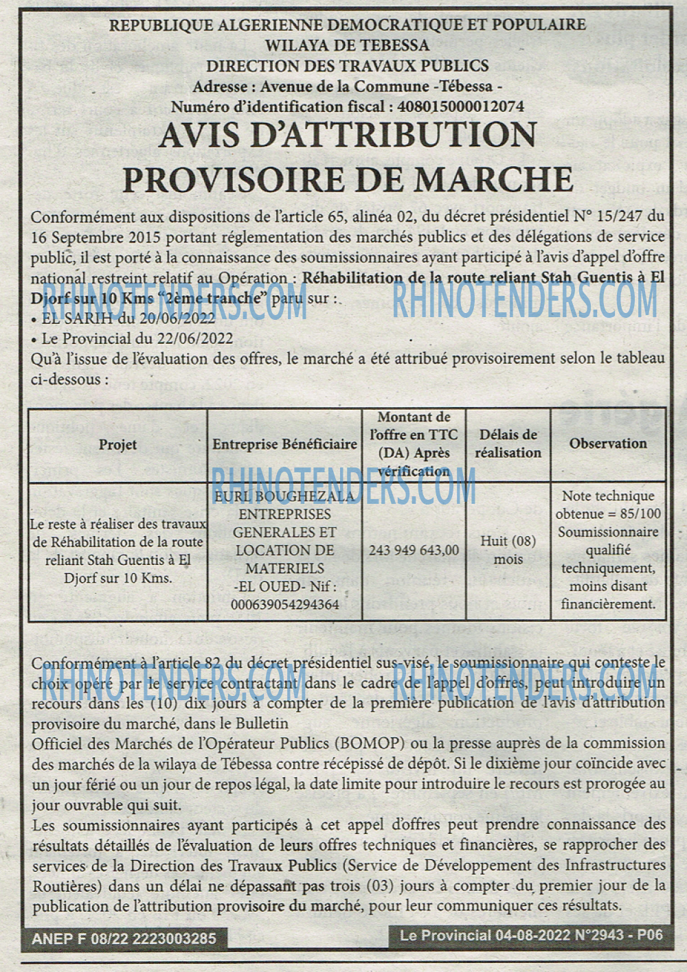 LE PROVINCIAL
