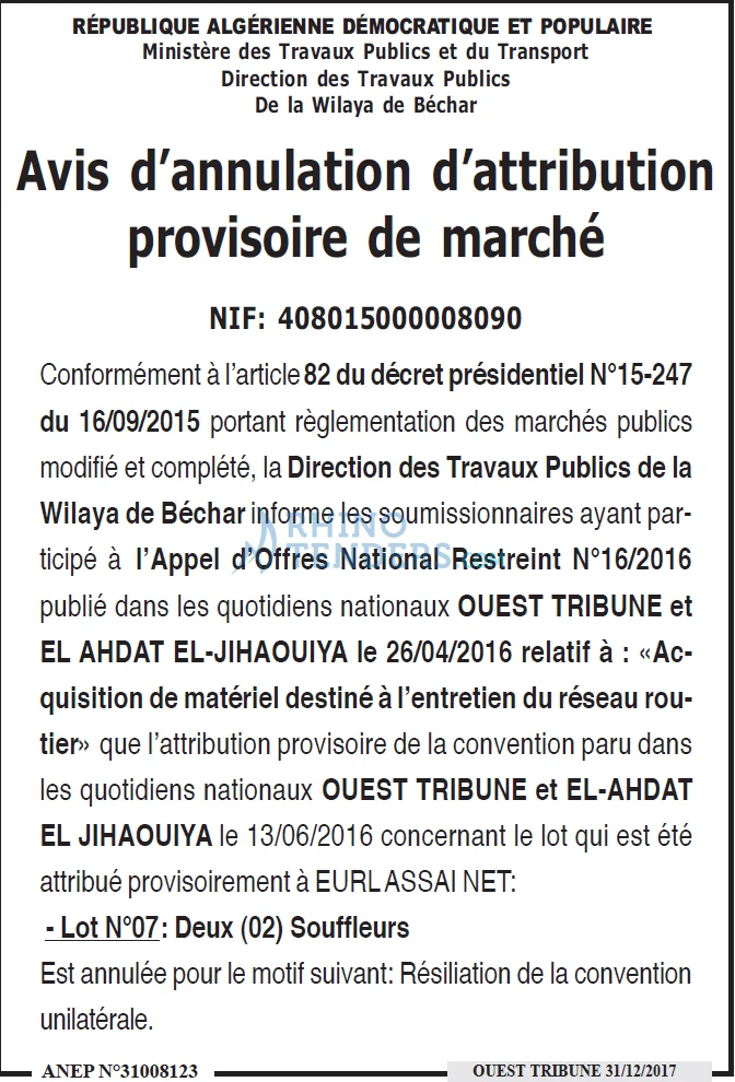 ouest TRIBUNE