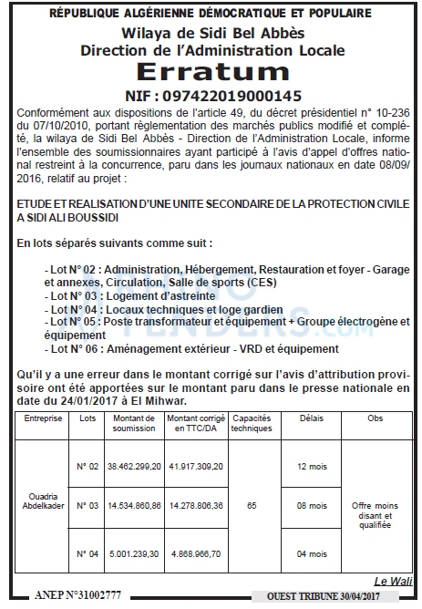 ouest TRIBUNE