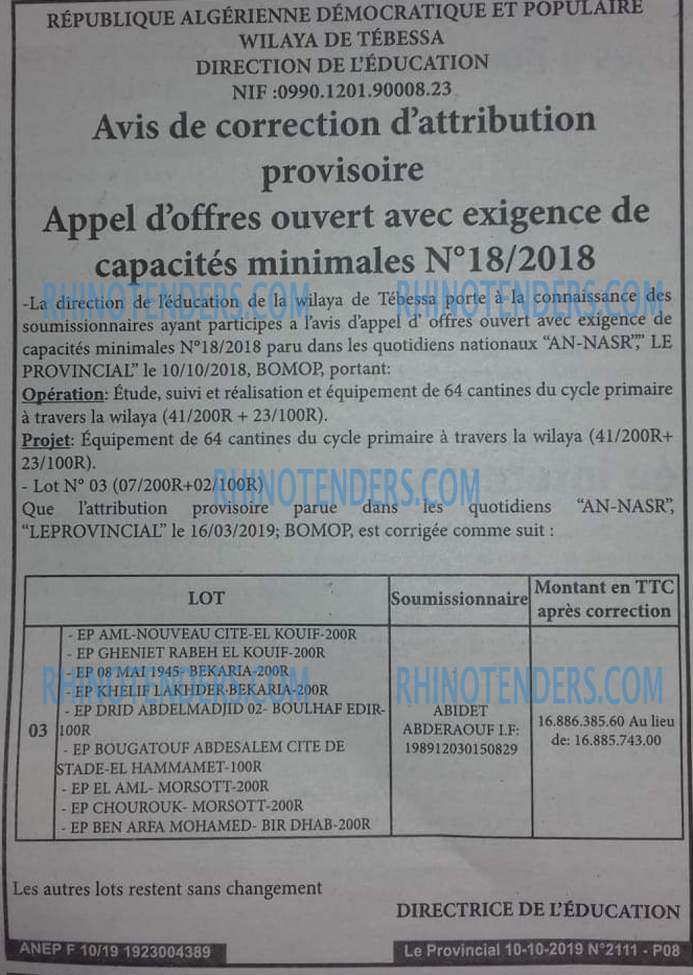 LE PROVINCIAL