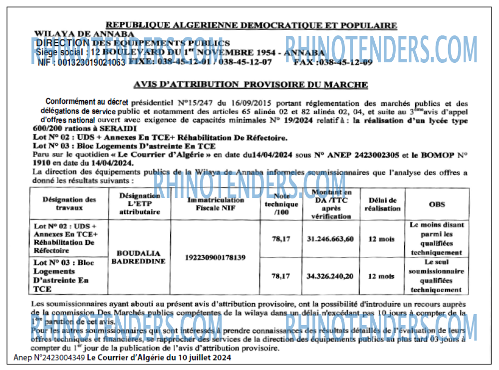 Le Courrier d'Algerie
