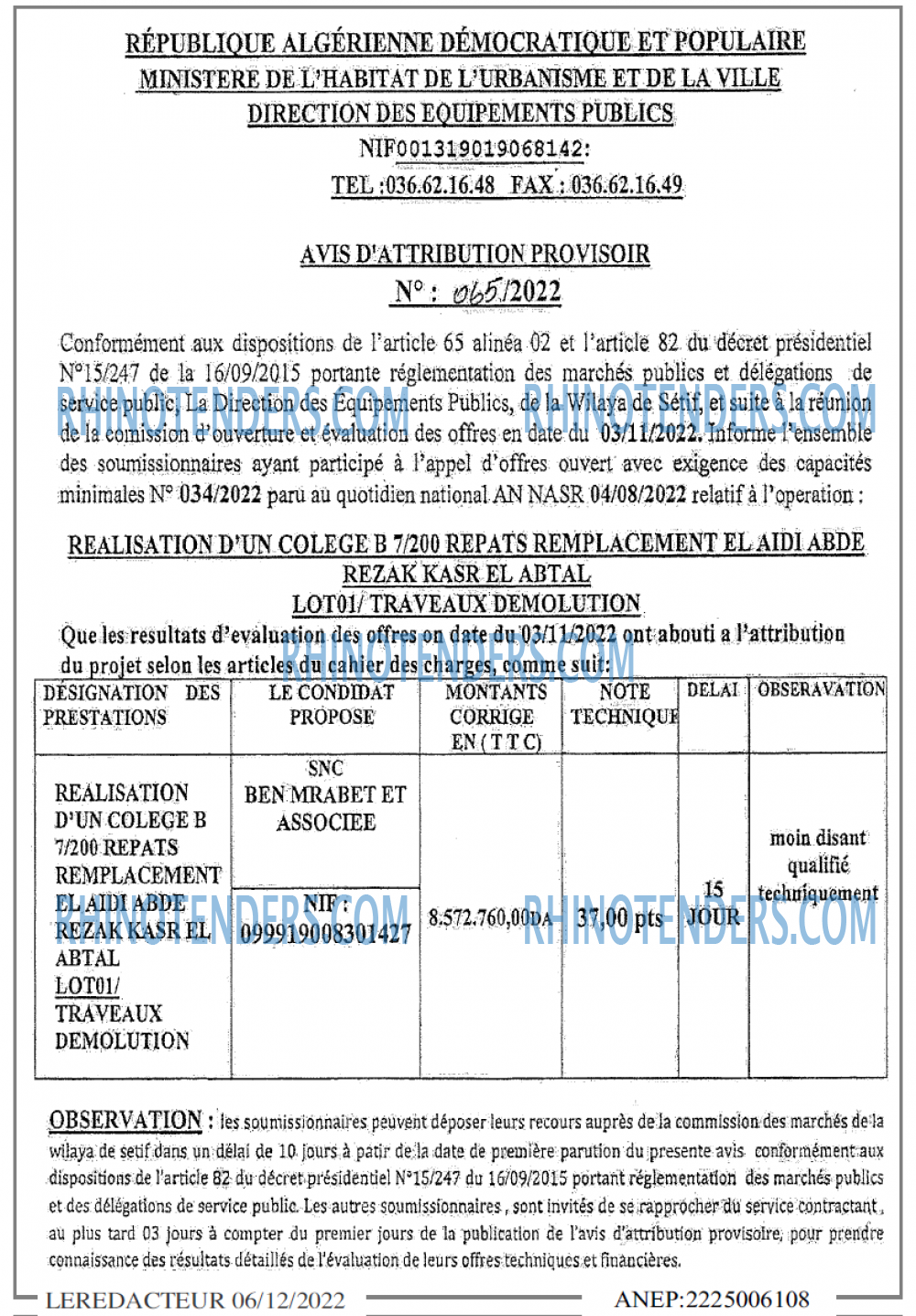 LE REDACTEUR