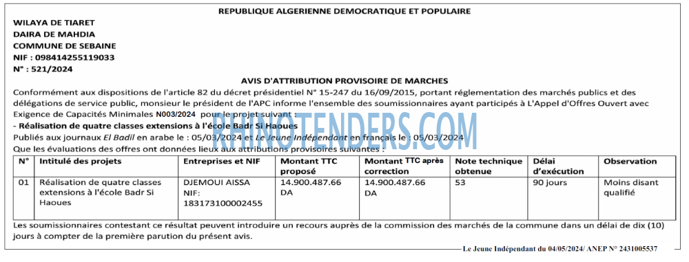 Jeune Independant