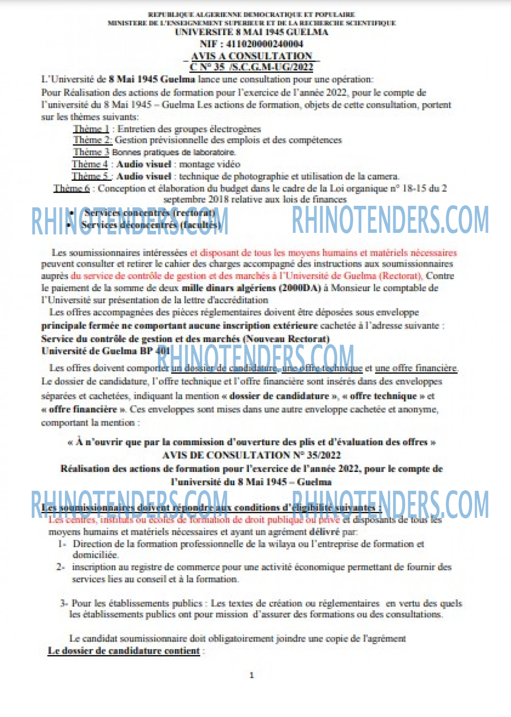 Rhinotenders