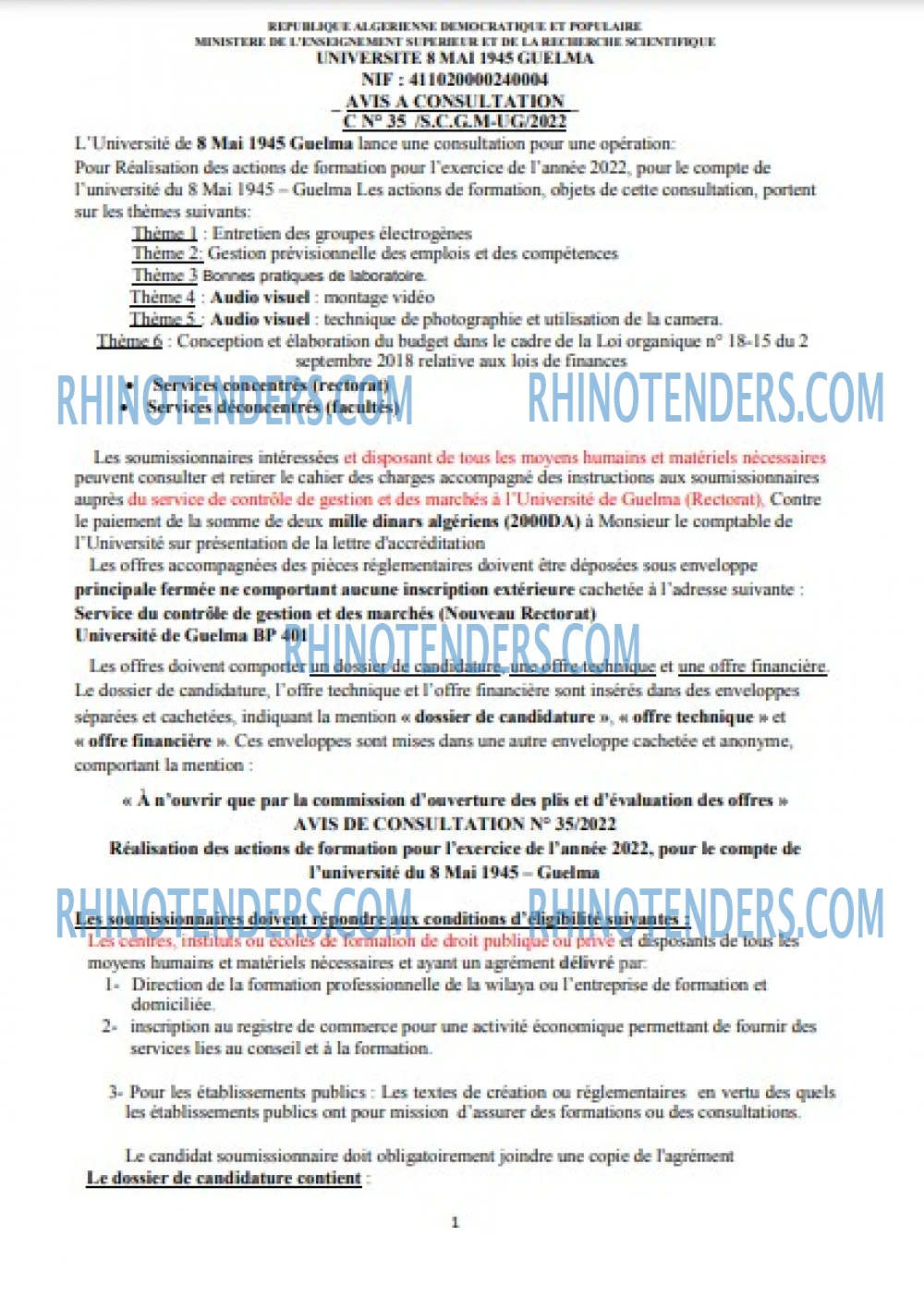 Rhinotenders