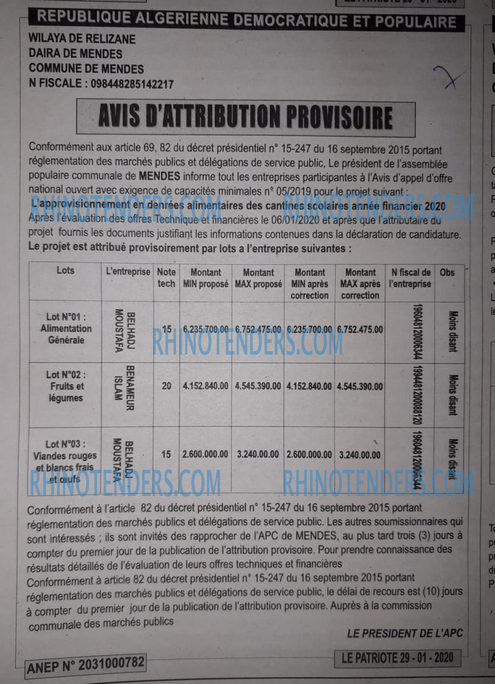 LE PATRIOTE