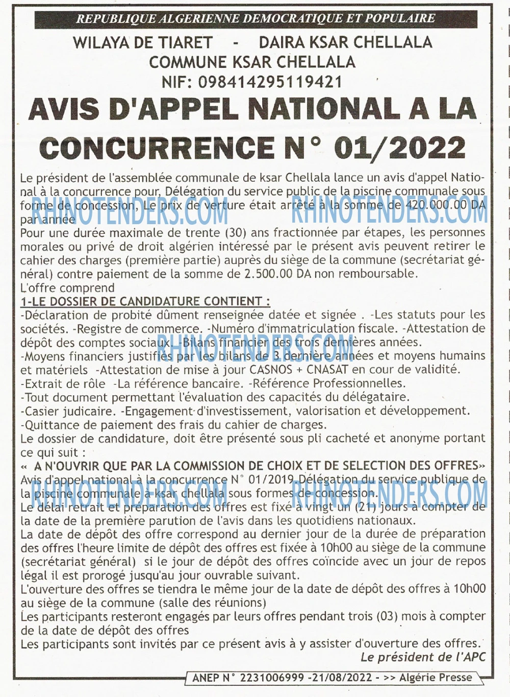 ALGERIE PRESSE