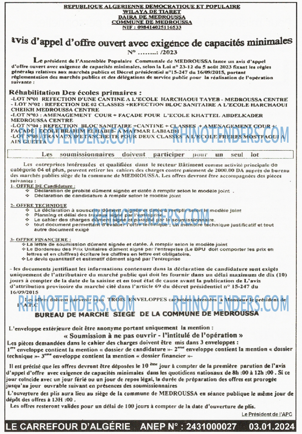 Le Carrefour d'Algérie