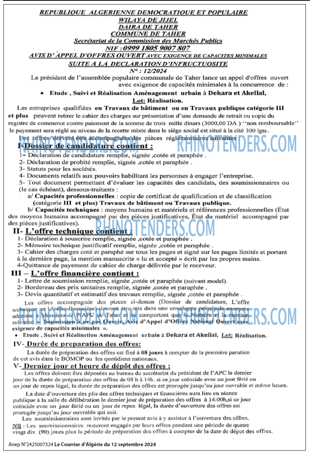 Le Courrier d'Algerie
