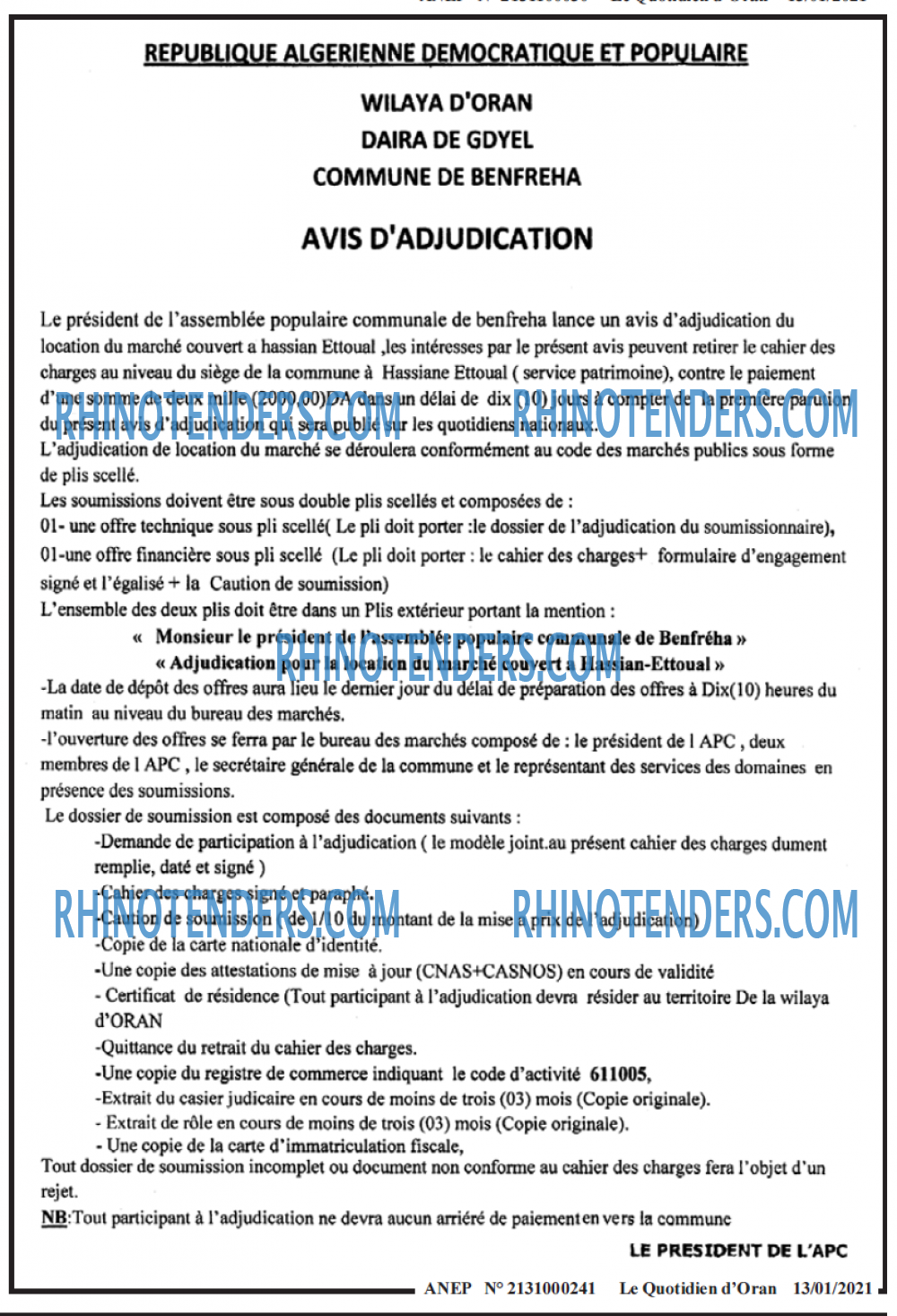 Le Quotidien d'Oran