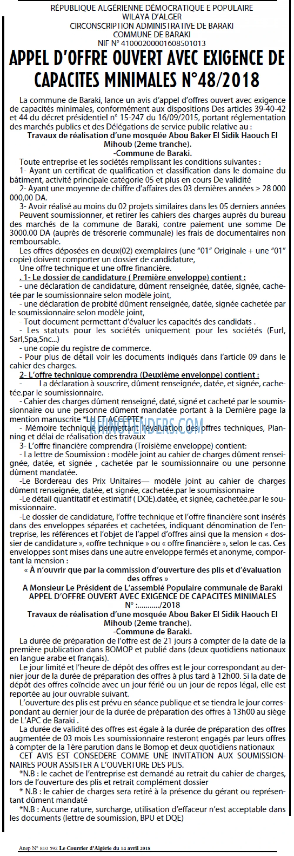 Le Courrier d'Algerie