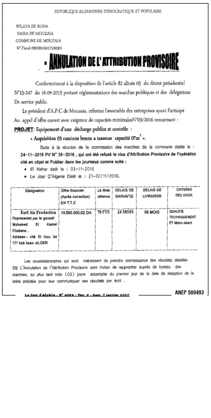 Le Jour d'Algérie