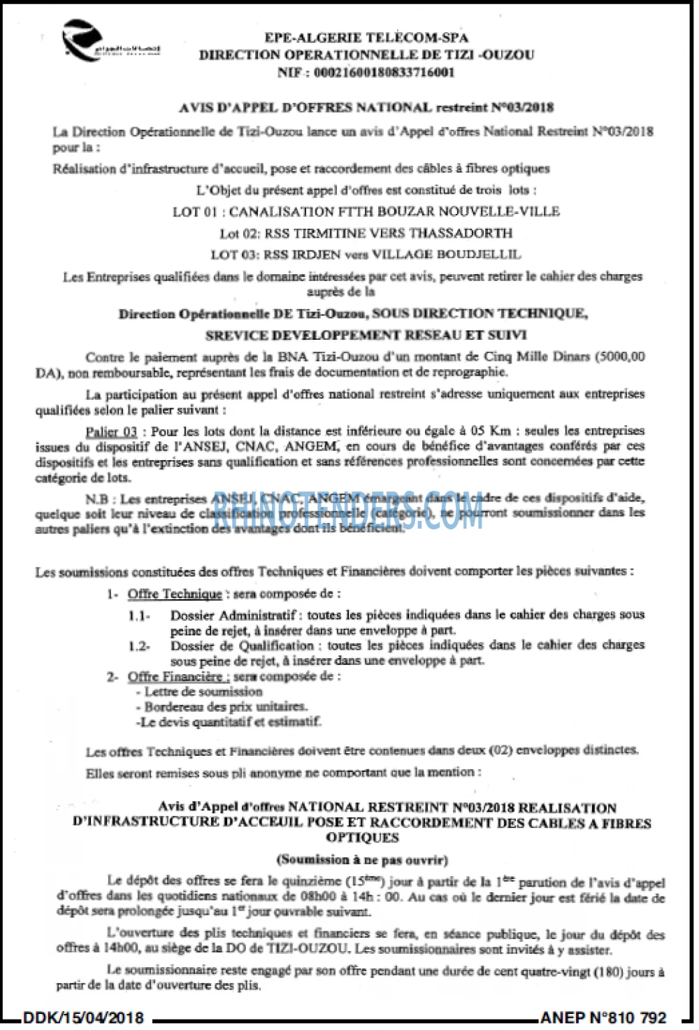 LA DEPECHE DE KABYLIE