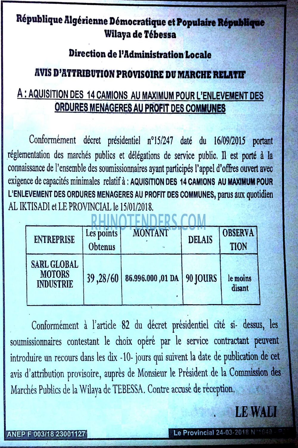 LE PROVINCIAL