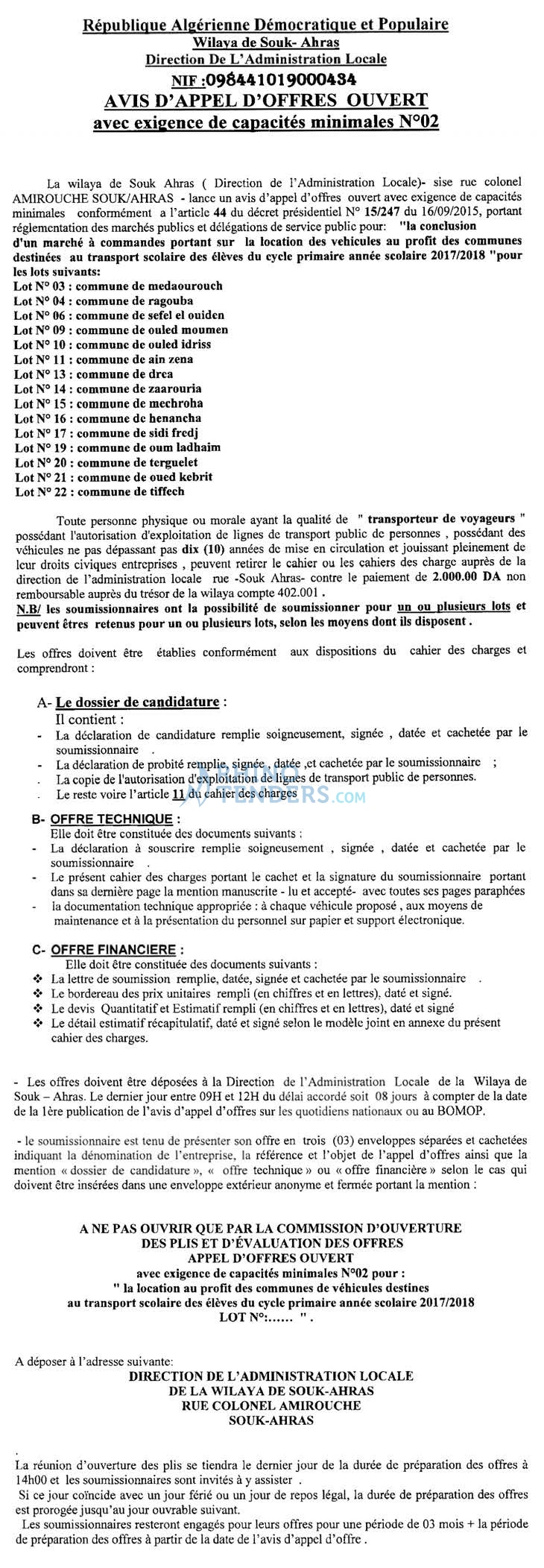 Le Courrier d'Algerie