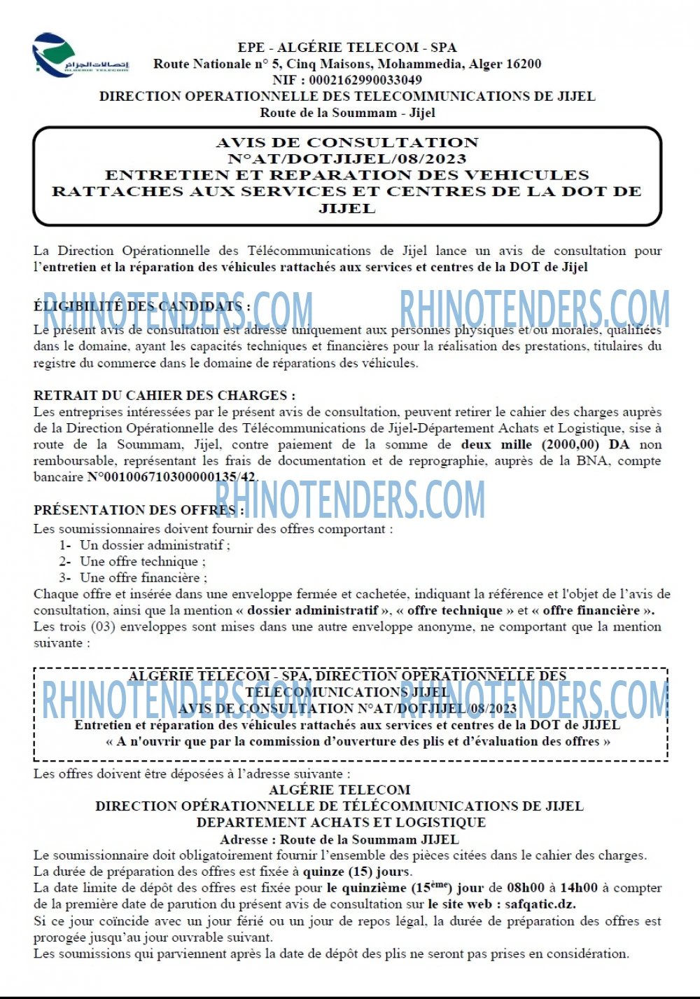 Rhinotenders