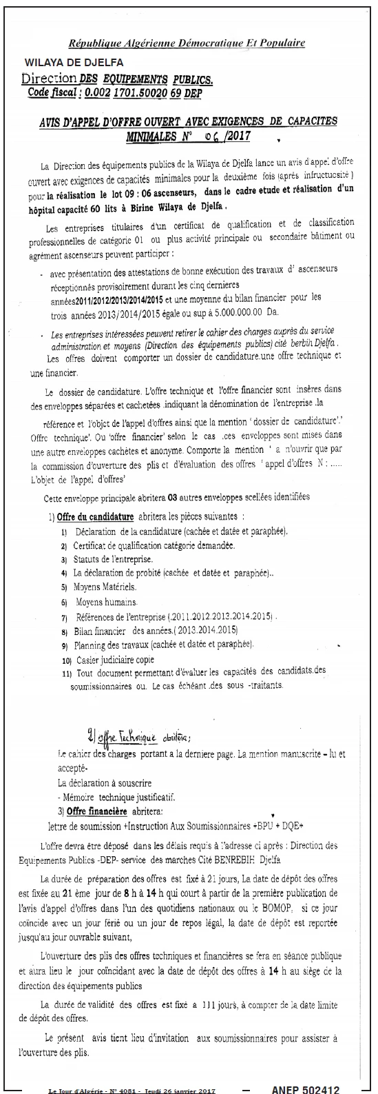 Le Jour d'Algérie