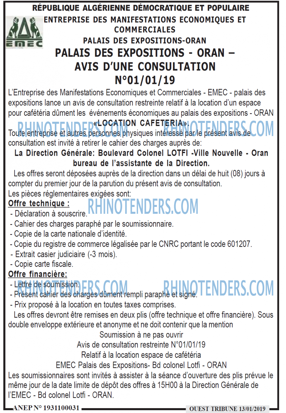 ouest TRIBUNE