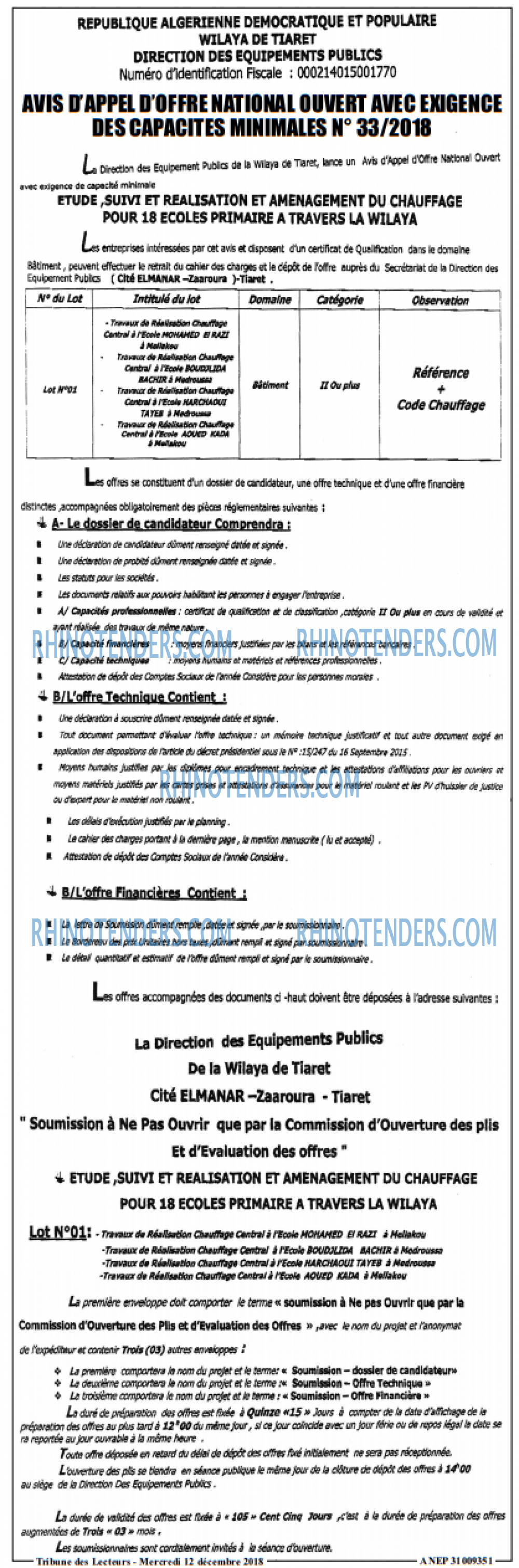 TRIBUNE DES LECTEURS