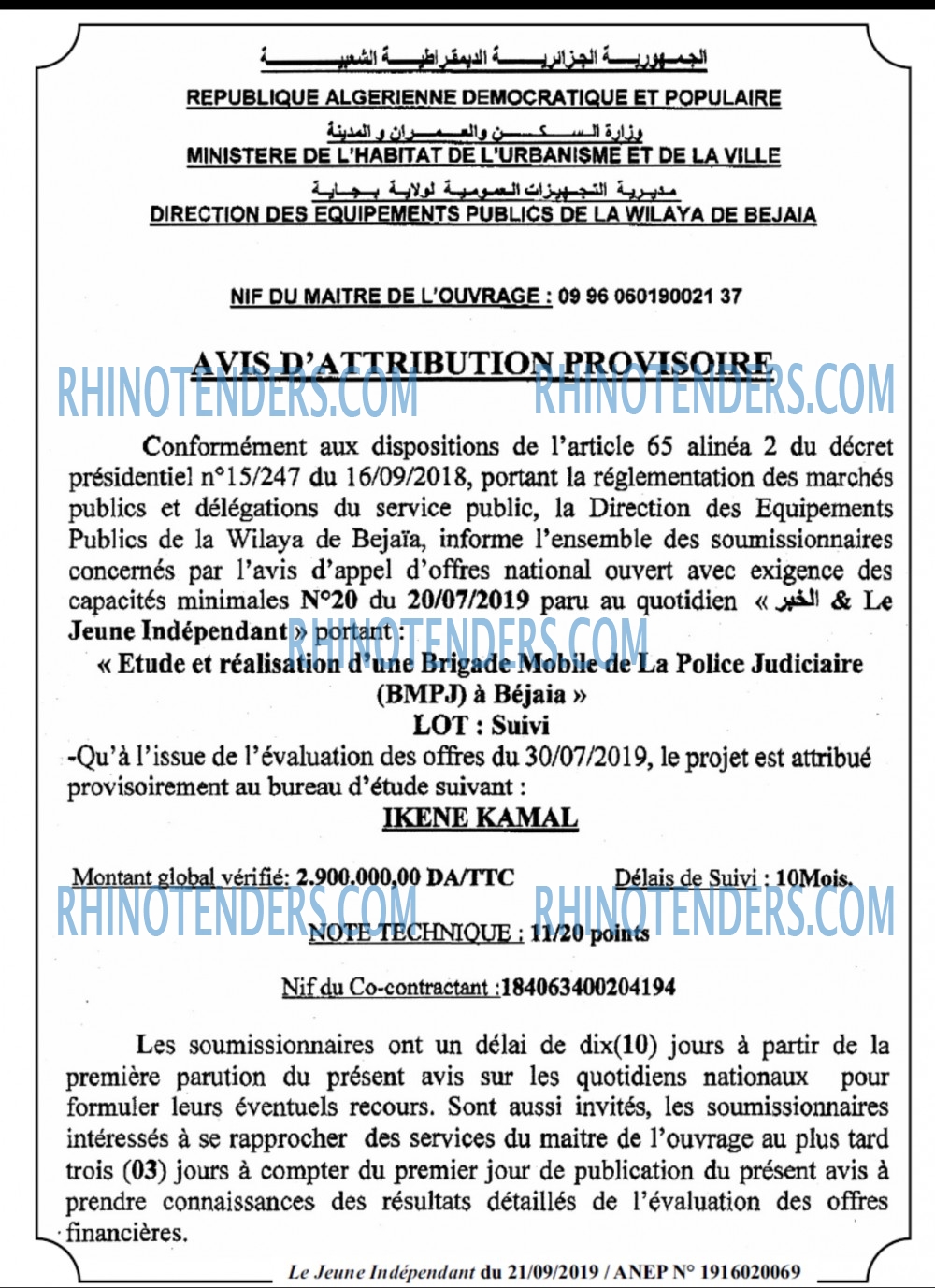 Jeune Independant