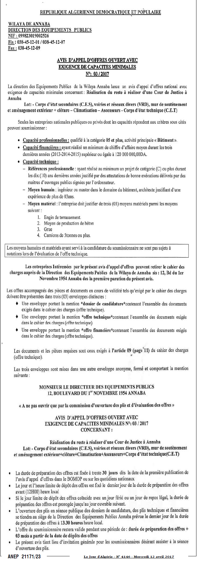 Le Jour d'Algérie