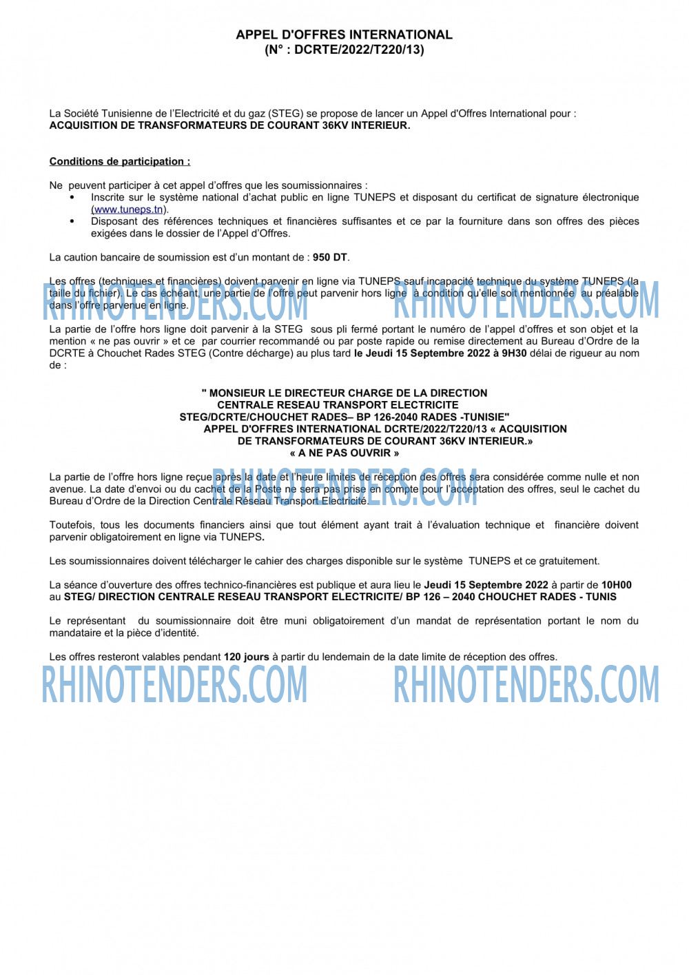 Rhinotenders