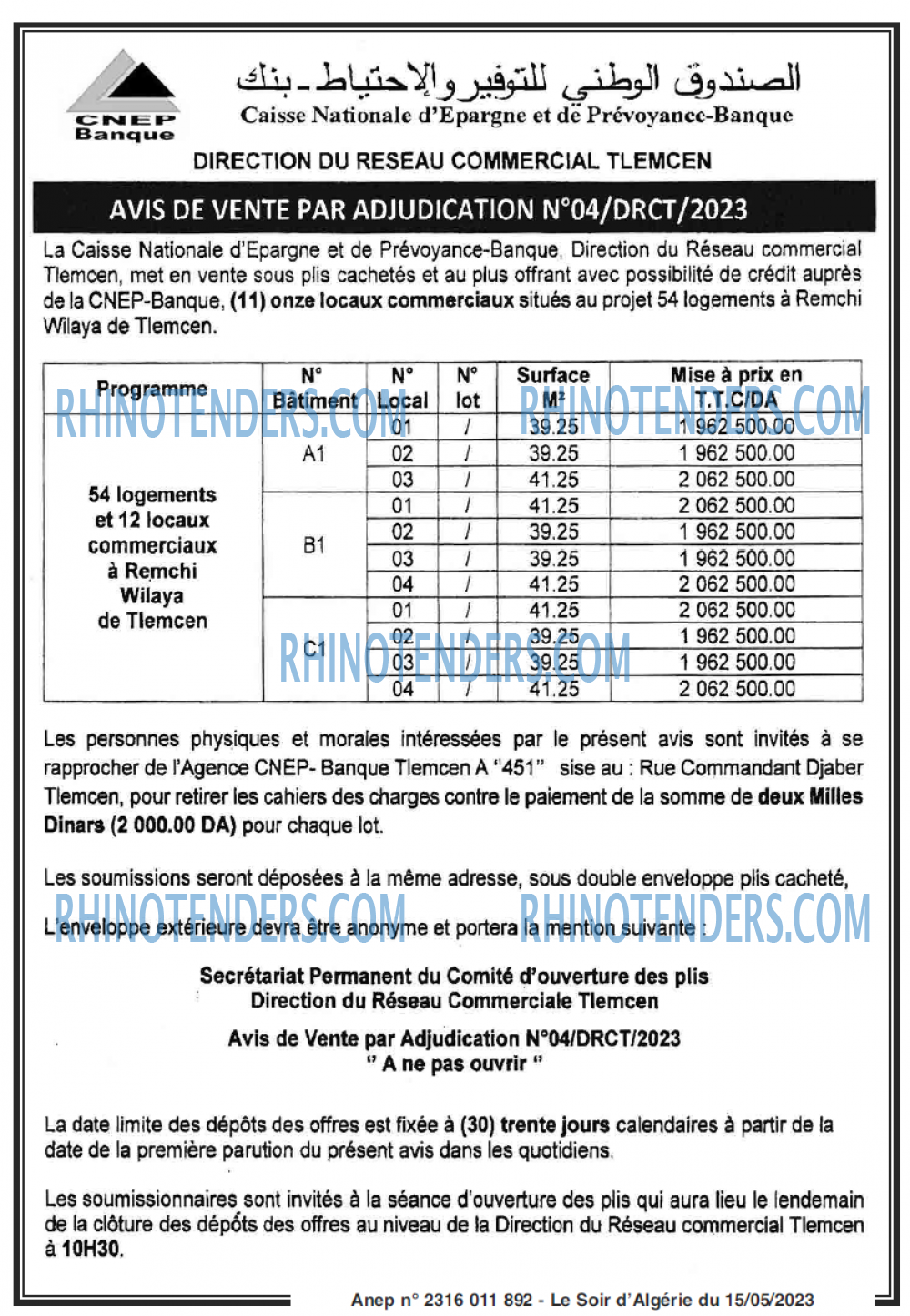 LE SOIR D'ALGERIE