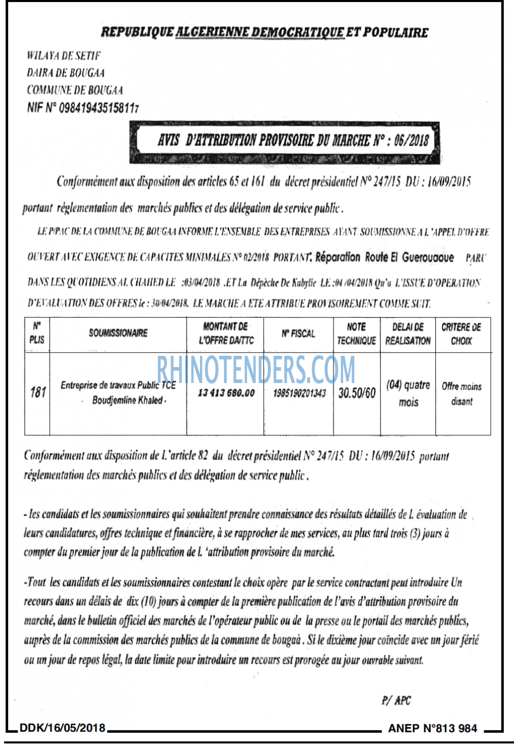 LA DEPECHE DE KABYLIE