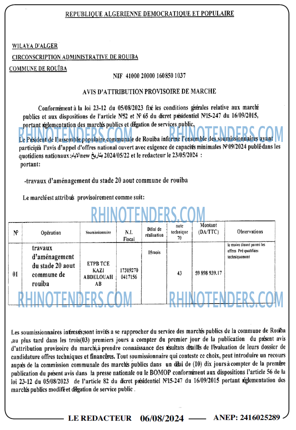 LE REDACTEUR