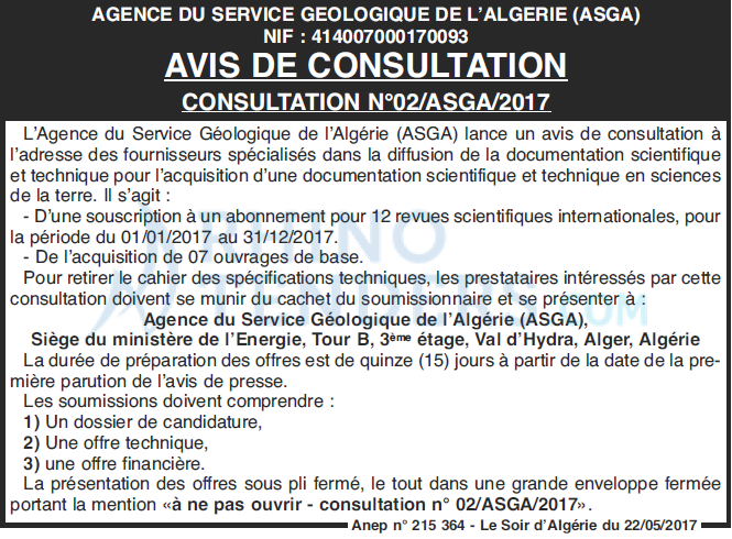 LE SOIR D'ALGERIE