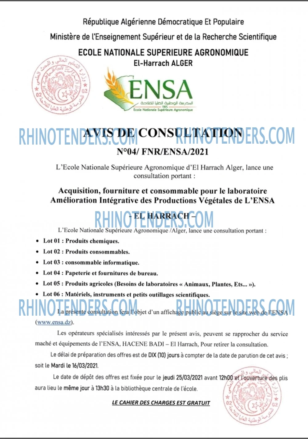Rhinotenders