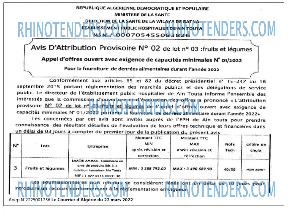 Le Courrier d'Algerie