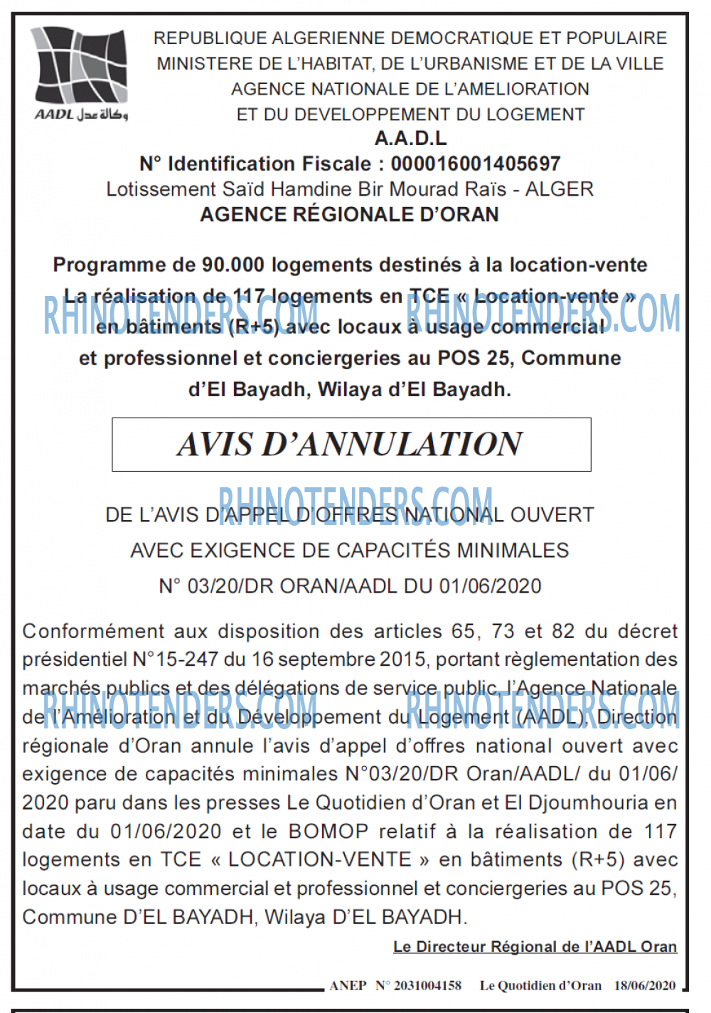 Le Quotidien d'Oran