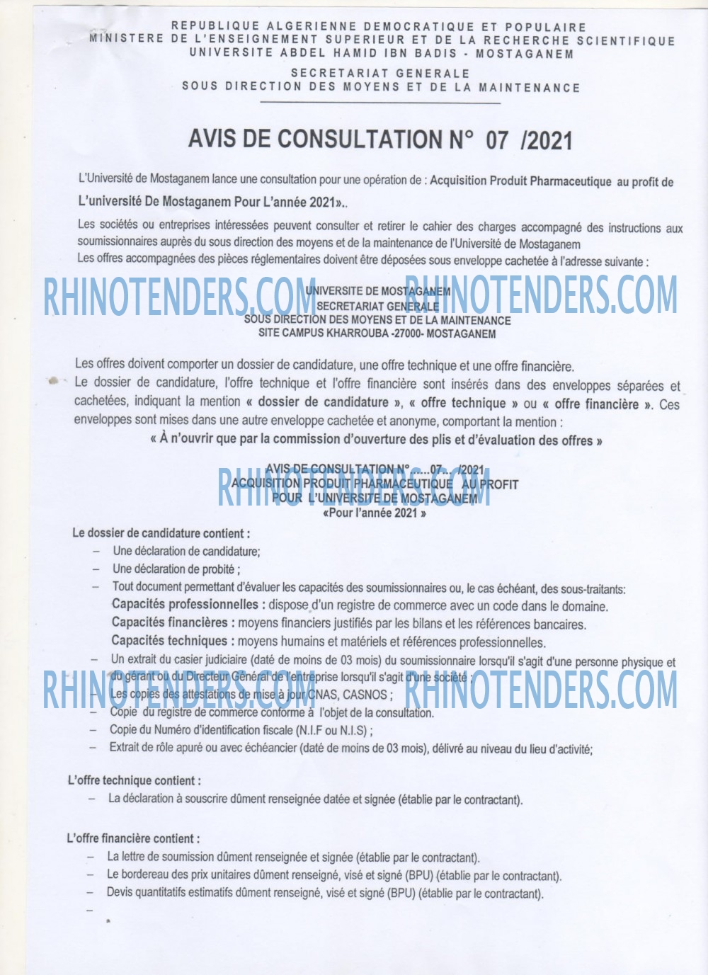 Rhinotenders