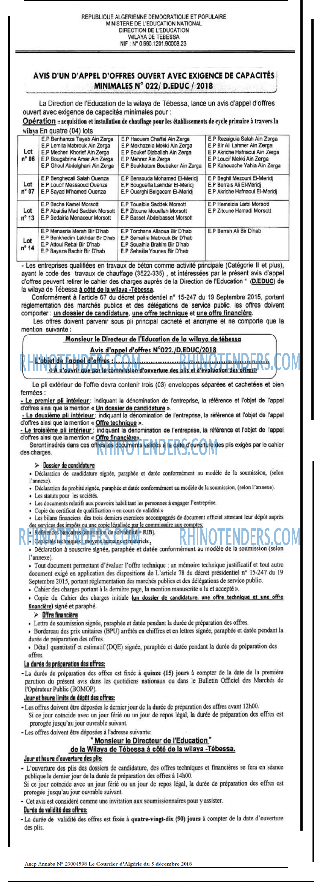 Le Courrier d'Algerie