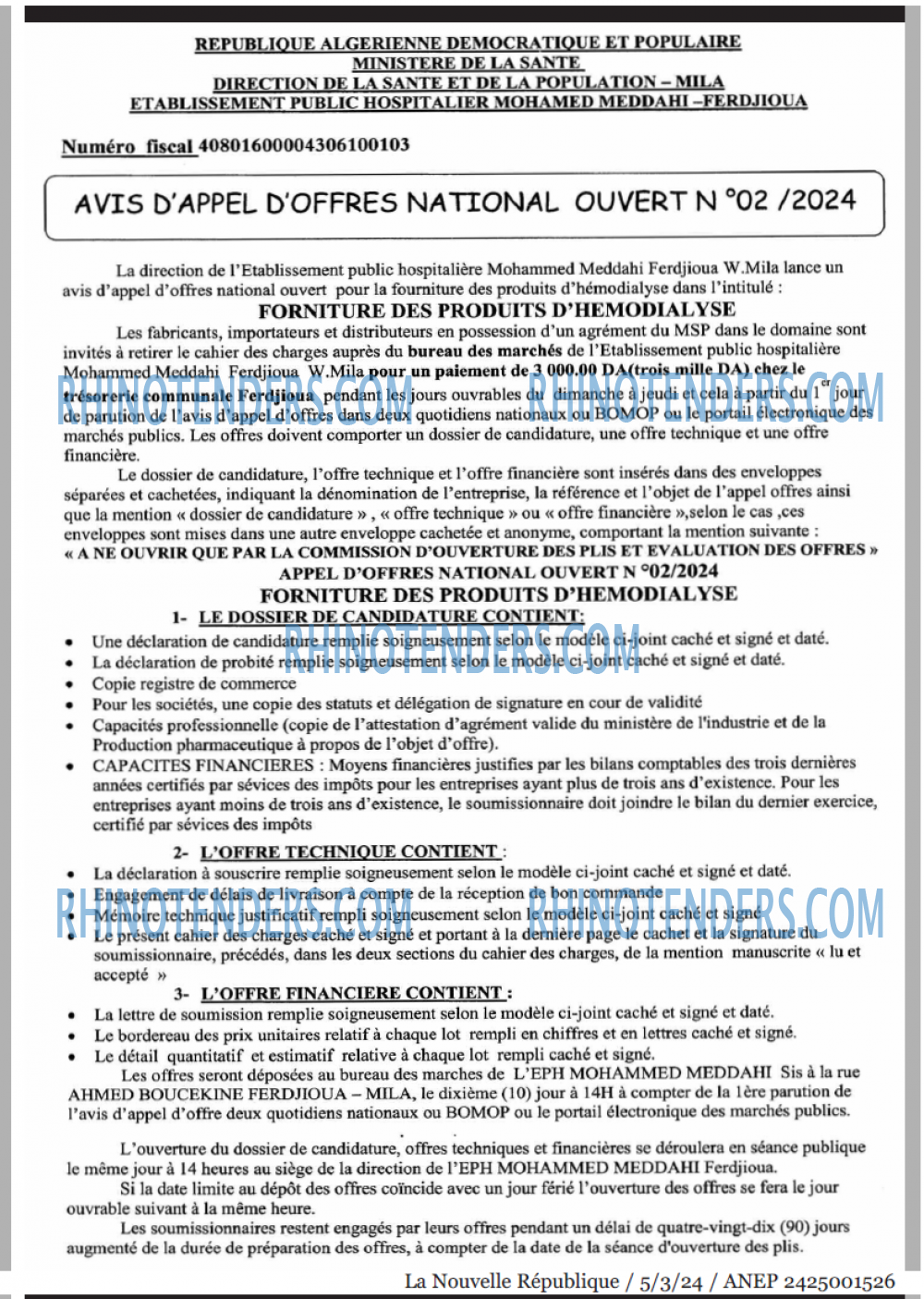 NOUVELLE REPUBLIQUE