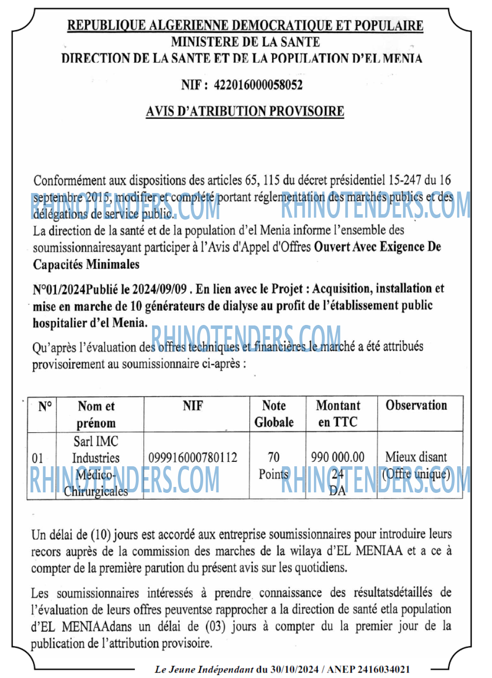 Jeune Independant