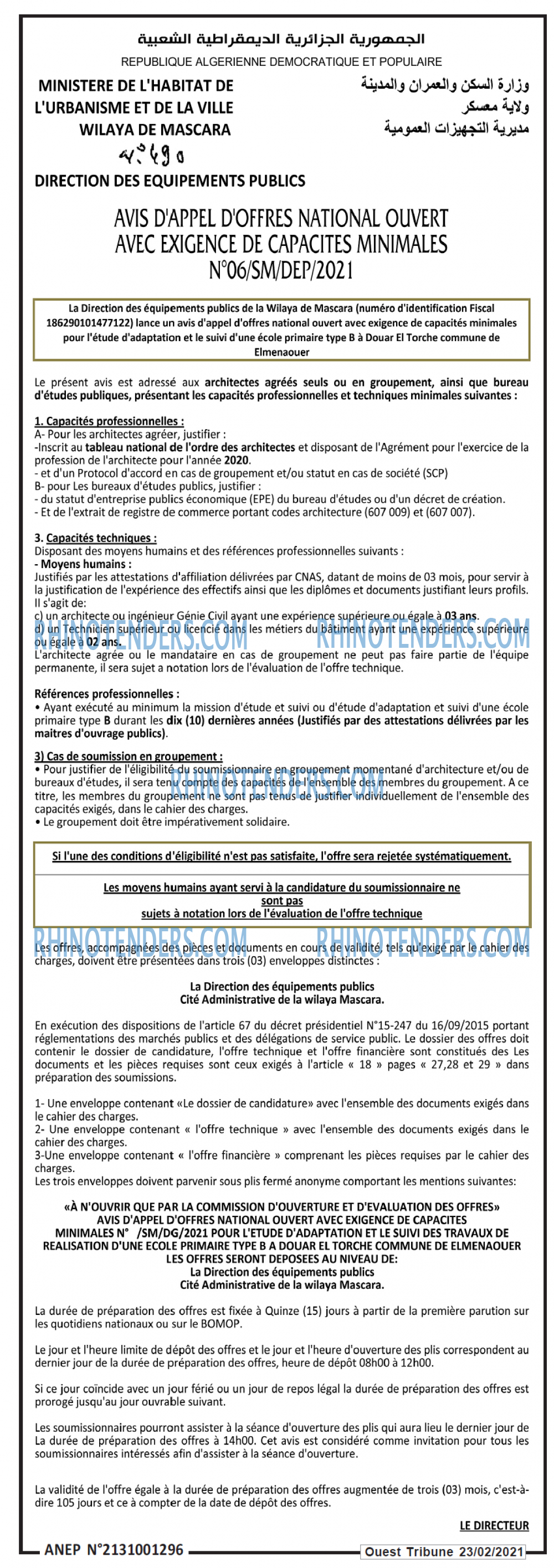 ouest TRIBUNE